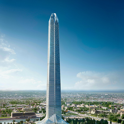 Akhmat Tower by Adrian Smith + Gordon Gill Architecture