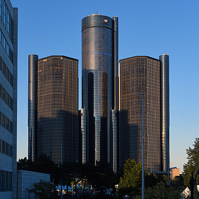 Detroit Marriott at the Renaissance Center by John W. Cahill
