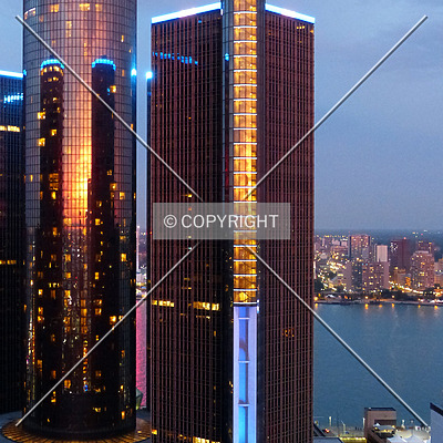 Renaissance Center 100 Tower by Nate Lindsey