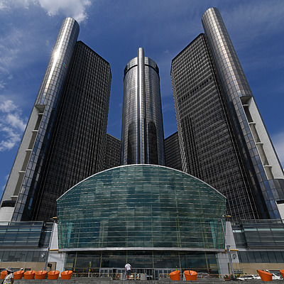Detroit Marriott at the Renaissance Center by John W. Cahill