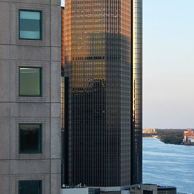 Renaissance Center 400 Tower by John W. Cahill