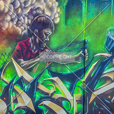 Saint Louis City Flood Wall (South Wall) by Ryan Hildebrand