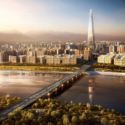 Lotte World Tower by Kohn Pedersen Fox Associates PC