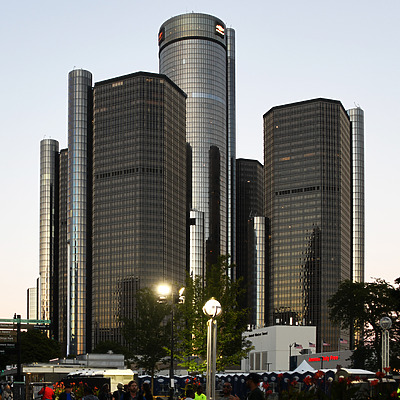 Detroit Marriott at the Renaissance Center by John W. Cahill