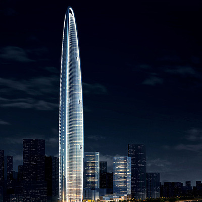 Wuhan Greenland Center by Adrian Smith + Gordon Gill Architecture LLP